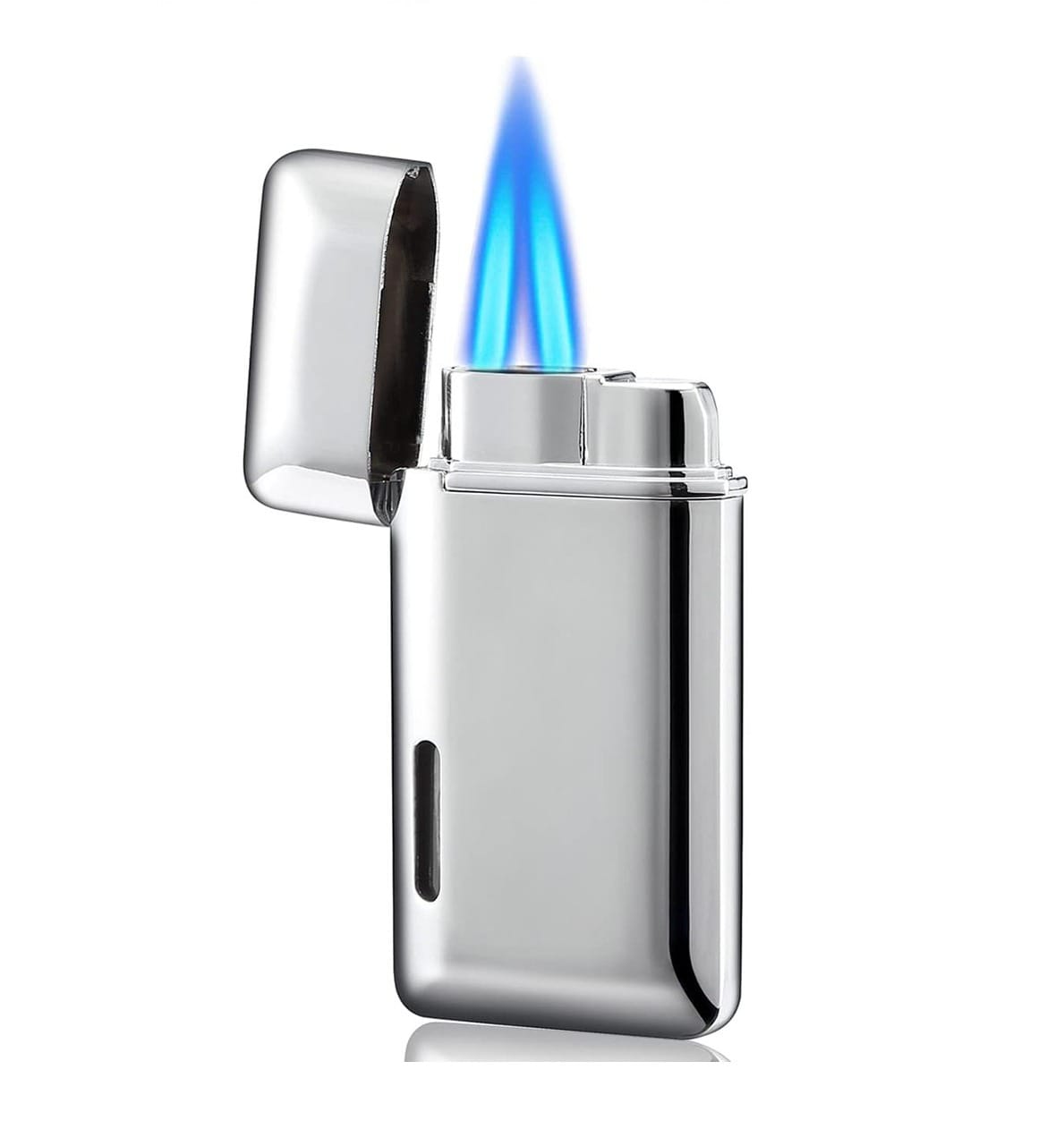 Encendedor antorcha recargable (plateado)