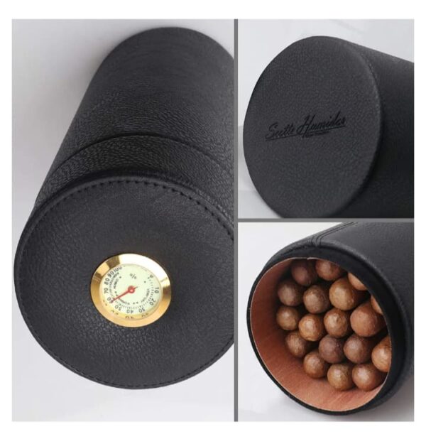 Portable travel humidor for 12 to 16 cigars